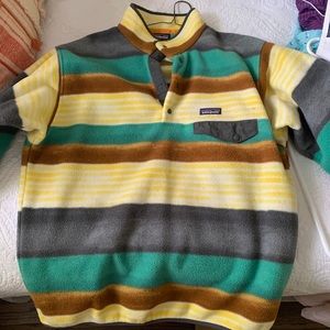 Patagonia Fleece Half Zip (yellow and green)